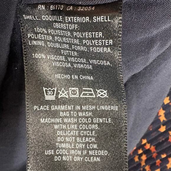 Anthropologie Seen Worn Kept Vega Pleated Star Print Illusion Sleeve Size 6 - Picture 6 of 16